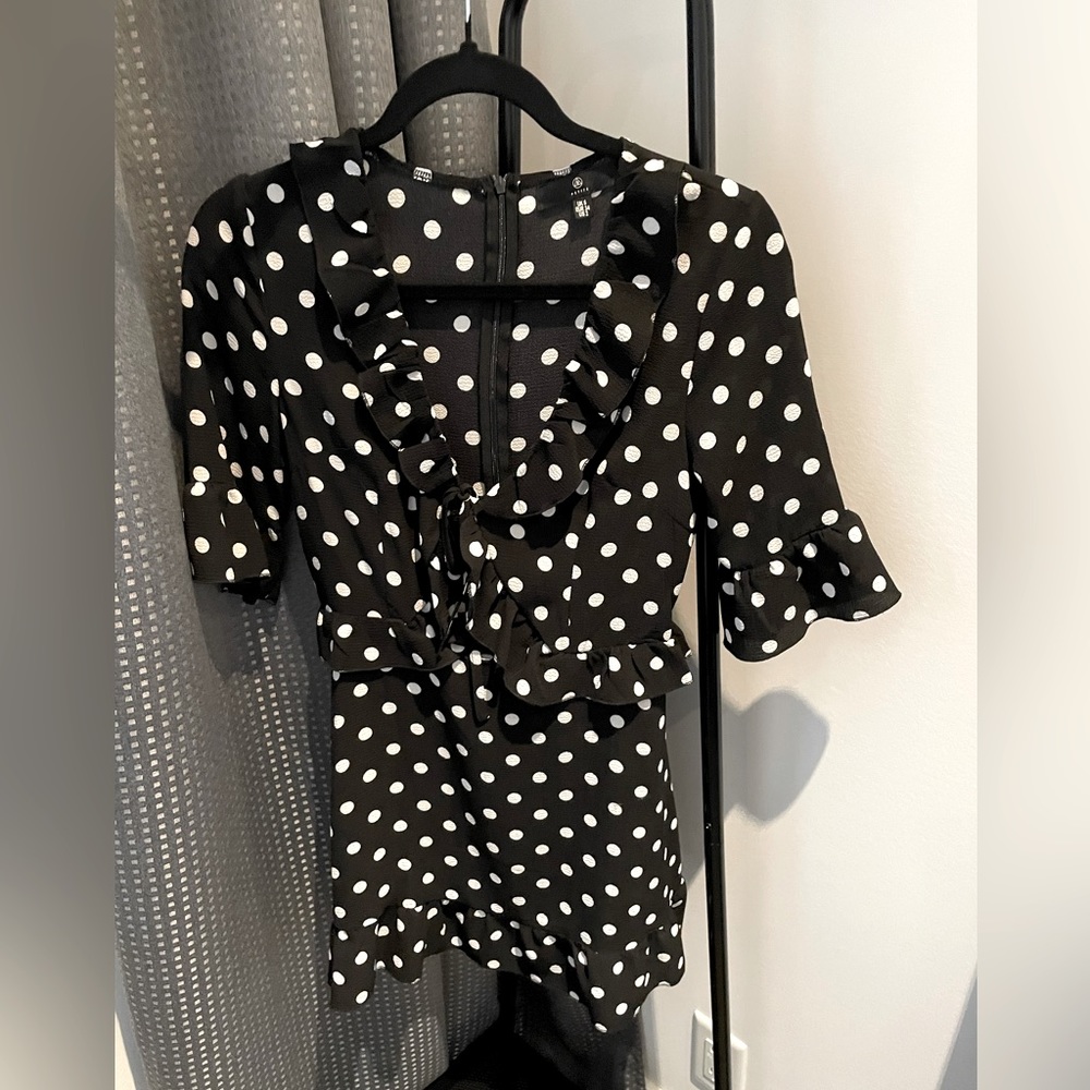 Missguided Polka Dot dress with cut out